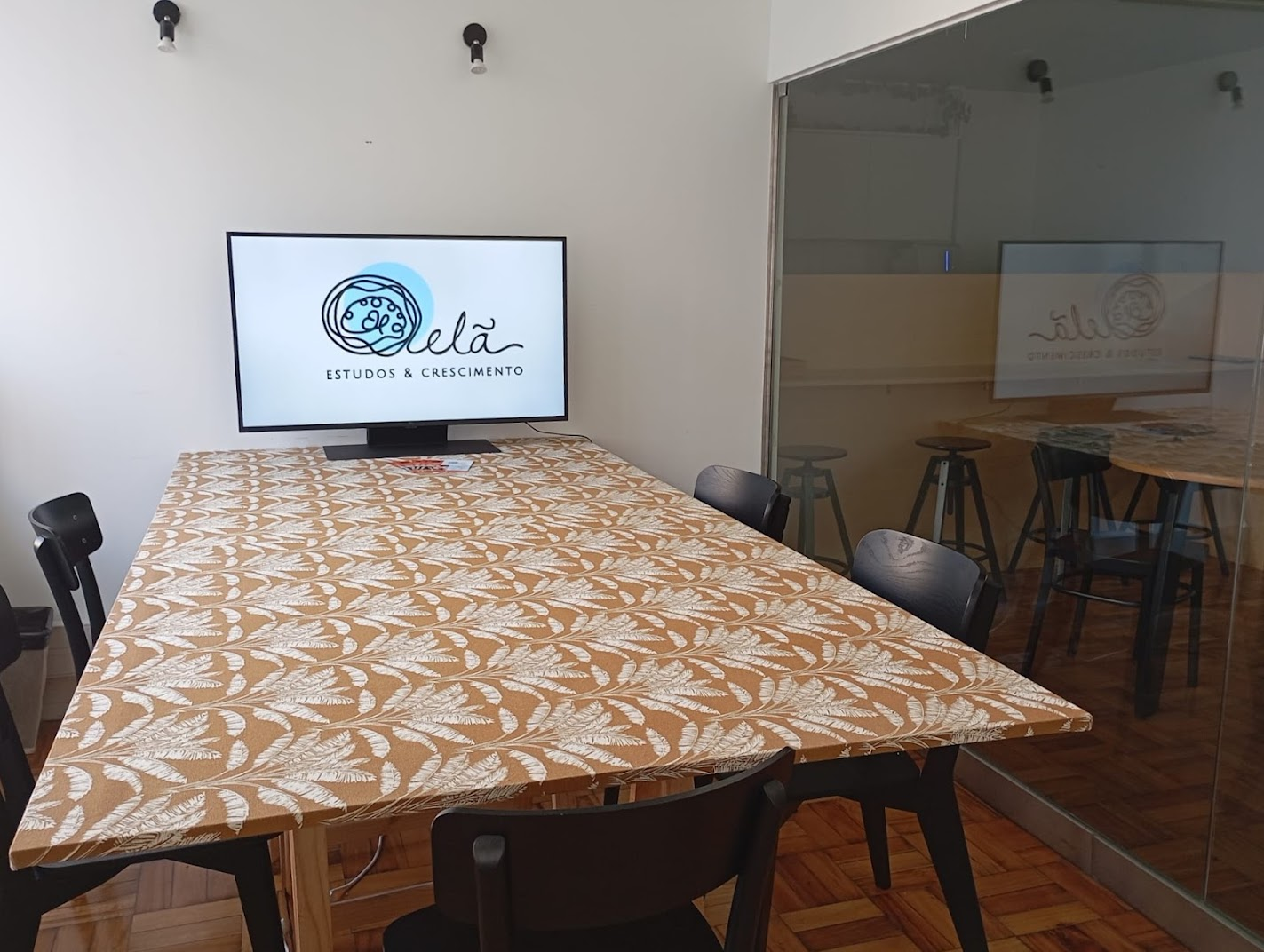Sala de explicações no espaço São Sebastião da Pedreira
